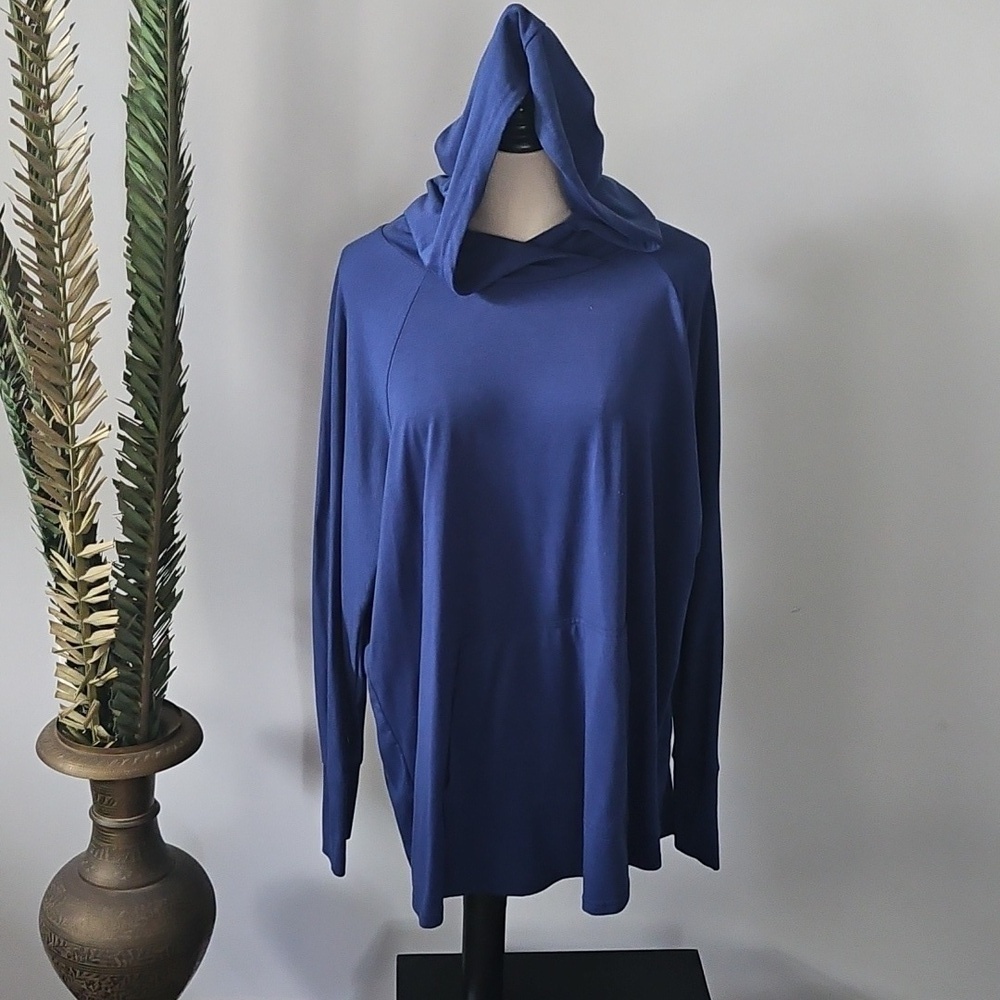 LuLaRoe Amber Navy Blue Lightweight Hoodie